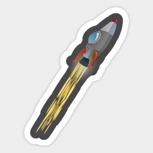 Rocket Blast Off! Sticker